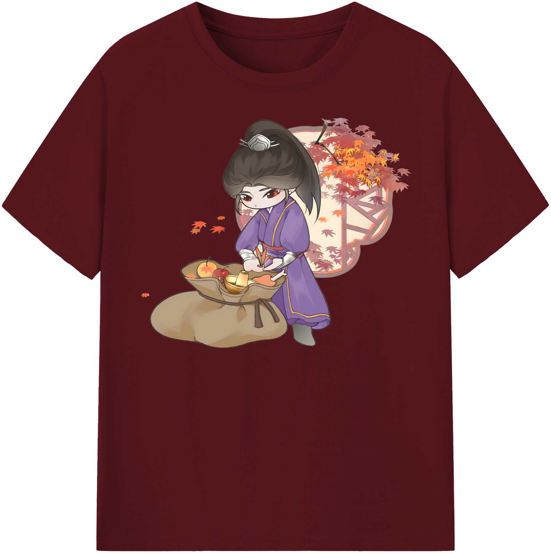 （画像用） Ne Zha 2 ナタ 魔童の大暴れ 綿100％半袖Tシャツ（フロントプリント）